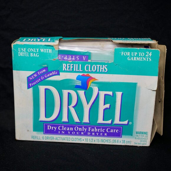 Dryel Refill Lot 3 Stain Removers 6 Dryer Cloths 2 Absorb Pads Home Dry Cleaning - Picture 3 of 4